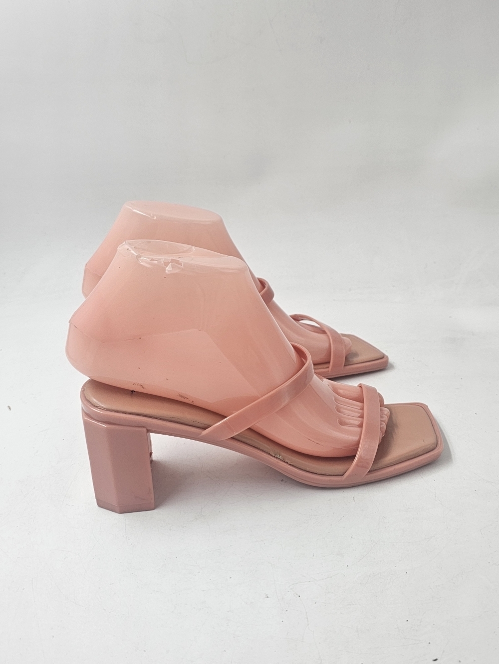 Jeffrey Campbell Jamm 3 Jelly Slide Sandals Nude Peach Womens Size 7 - Picture 6 of 9